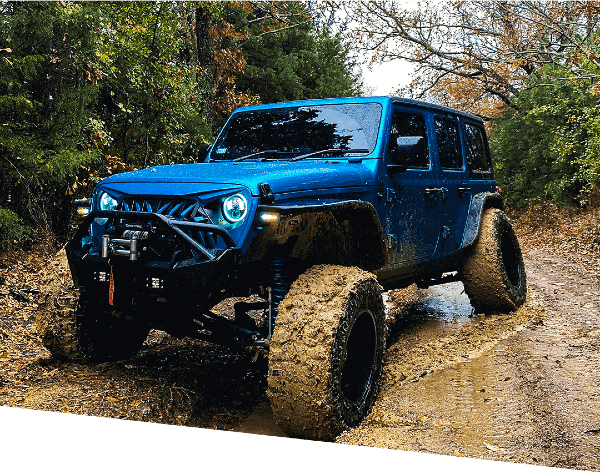 Anthem Off-Road Spring Mean Blue Wrangler Suspension Banner