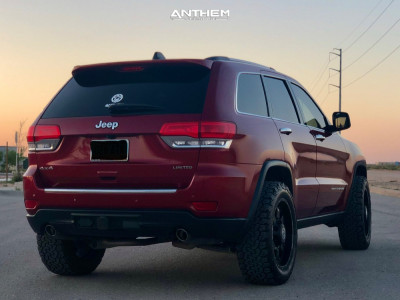 1 2014 Grand Cherokee Jeep Limited Rough Country Suspension Lift 25in Anthem Off Road Commander Matte Black
