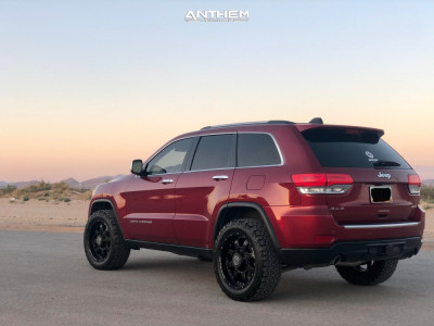 1 2014 Grand Cherokee Jeep Limited Rough Country Suspension Lift 25in Anthem Off Road Commander Matte Black