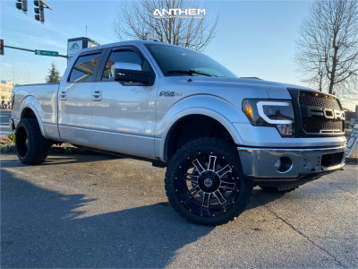 2010 Ford F-150 - 22x12 -44mm - Anthem Off-Road Instigator - Leveling Kit - 33" x 12.5"