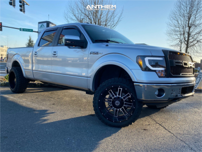 2010 Ford F-150 - 22x12 -44mm - Anthem Off-Road Instigator - Leveling Kit - 33" x 12.5"