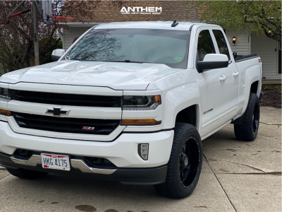 2018 Chevrolet Silverado 1500 - 20x10 -24mm - Anthem Off-Road Instigator - Leveling Kit - 275/55R20