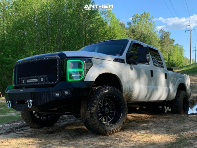 2015 Ford F-250 Super Duty - 20x12 -44mm - Anthem Off-Road Gunner - Leveling Kit - 35" x 12.5"