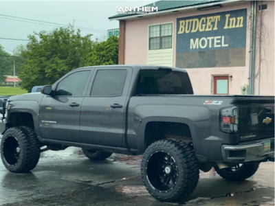 1 2014 Silverado 1500 Chevrolet Rough Country Suspension Lift 75in Anthem Off Road Equalizer Matte Black
