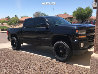 1 2018 Silverado 1500 Chevrolet Motofab Leveling Kit Anthem Instigator Black