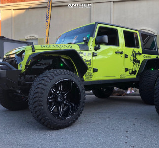 2016 Jeep Wrangler - 22x14 -76mm - Anthem Off-Road Equalizer - Suspension Lift 4" - 37" x 13.5"