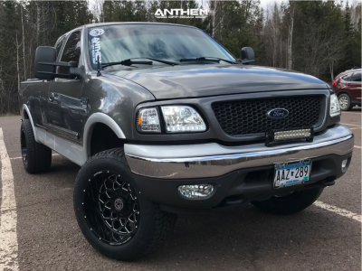 2002 Ford F-150 - 20x12 -44mm - Anthem Off-Road Avenger - Leveling Kit - 33" x 12.5"