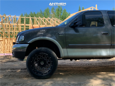 1 2002 F 150 Ford Rough Country Leveling Kit Anthem Off Road Avenger Black