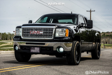 2011 GMC Sierra 1500 - 20x10 -24mm - Anthem Off-Road Instigator - Leveling Kit - 285/50R20