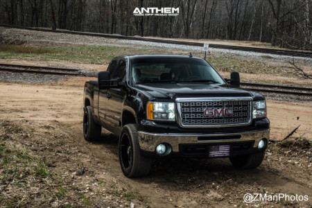 1 2011 Sierra 1500 Gmc 2 Inch Level Leveling Kit Anthem Off Road Instigator Machined Black