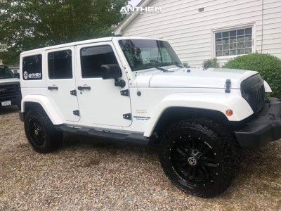 1 2015 Wrangler Jeep Unlimited Sahara Teraflex Leveling Kit Anthem Off Road Equalizer Black