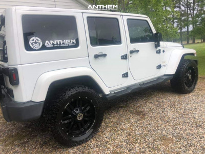 1 2015 Wrangler Jeep Unlimited Sahara Teraflex Leveling Kit Anthem Off Road Equalizer Black