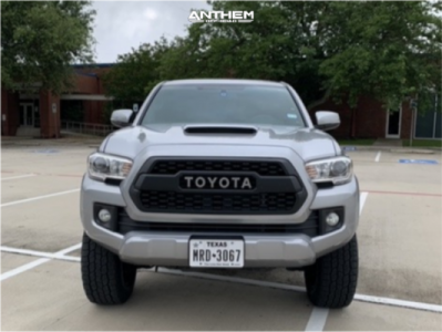 1 2016 Tacoma Toyota Rough Country Suspension Lift 3in Anthem Off Road Intimidator Matte Black