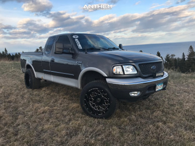2002 Ford F-150 - 20x12 -44mm - Anthem Off-Road Avenger - Leveling Kit - 33" x 12.5"