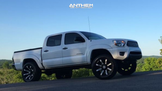 2013 Toyota Tacoma - 20x10 -24mm - Anthem Off-Road Defender - Leveling Kit - 275/60R20
