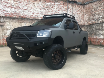 2015 Nissan Titan - 20x12 -44mm - Anthem Off-Road Commander - Suspension Lift 6" - 35" x 12.5"