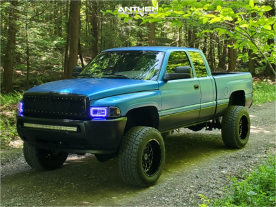 2000 Dodge Ram 2500 - 20x12 -44mm - Anthem Off-Road Avenger - Suspension Lift 5" - 35" x 12.5"