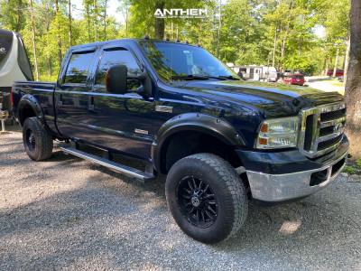 2005 Ford F-350 Super Duty - 18x9 -12mm - Anthem Off-Road Equalizer - Leveling Kit - 265/65R18
