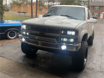 1 1995 Tahoe Chevrolet Rough Country Leveling Kit Body Lift Anthem Off Road Enforcer A721 Black