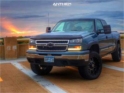 2006 Chevrolet Silverado 1500 - 20x10 -24mm - Anthem Off-Road Instigator - Leveling Kit - 33" x 12.5"