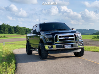 2016 Ford F-150 - 20x12 -44mm - Anthem Off-Road Defender - Leveling Kit - 33" x 12.5"