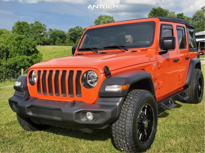 2019 Jeep Wrangler - 18x9 0mm - Anthem Off-Road Equalizer - Stock Suspension - 275/65R18