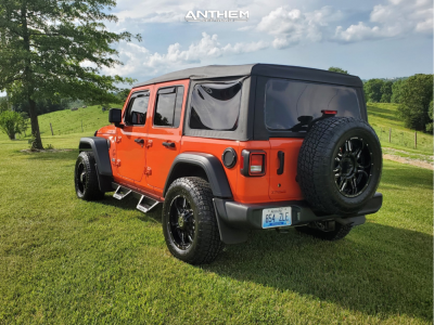 1 2019 Wrangler Jeep Unlimited Sport S Stock Air Suspension Anthem Off Road Equalizer Machined Accents