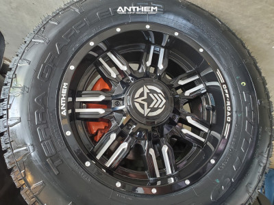 1 2019 Wrangler Jeep Unlimited Sport S Stock Air Suspension Anthem Off Road Equalizer Machined Accents