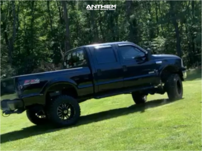 1 2005 F 250 Super Duty Ford Rough Country Suspension Lift 6in Anthem Off Road A755 Black