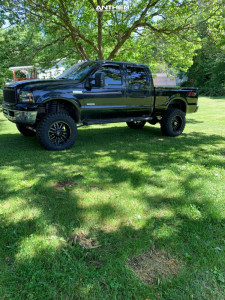 1 2005 F 250 Super Duty Ford Rough Country Suspension Lift 6in Anthem Off Road A755 Black