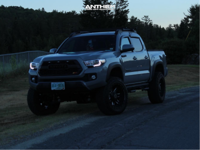 1 2019 Tacoma Toyota Rough Country Suspension Lift 4in Anthem Equalizer Machined Accents