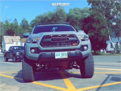 1 2019 Tacoma Toyota Rough Country Suspension Lift 4in Anthem Equalizer Machined Accents