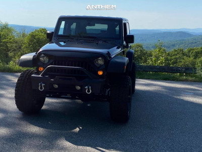 1 2016 Wrangler Jk Jeep Base Rough Country Suspension Lift 4in Anthem Off Road Equalizer Black