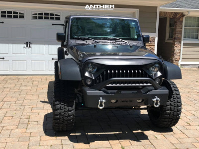 1 2016 Wrangler Jk Jeep Base Rough Country Suspension Lift 4in Anthem Off Road Equalizer Black