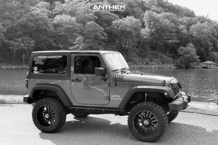 1 2016 Wrangler Jk Jeep Base Rough Country Suspension Lift 4in Anthem Off Road Equalizer Black