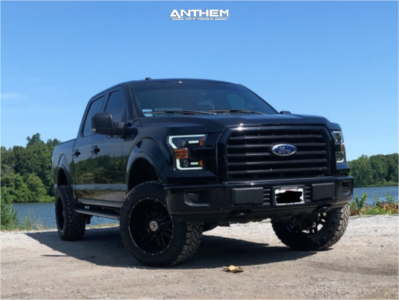 2017 Ford F-150 - 20x10 -24mm - Anthem Off-Road Equalizer - Suspension Lift 3.5" - 33" x 11.5"