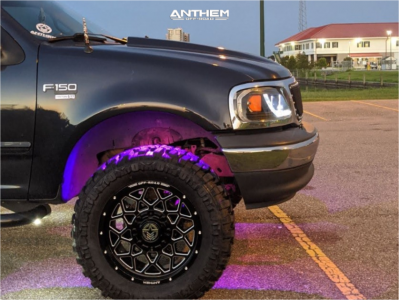 1 2001 F 150 Ford 35 Inch Level With 25 Inch Coil Spacers Suspension Lift 6in Anthem Off Road Avenger Black