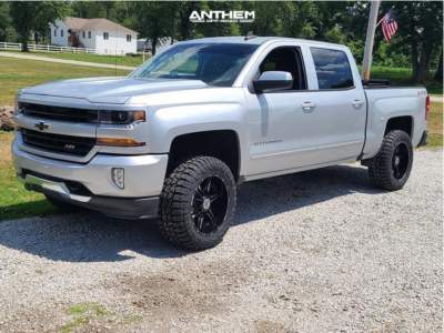 2016 Chevrolet Silverado 1500 - 20x10 -24mm - Anthem Off-Road Equalizer - Suspension Lift 3" - 33" x 12.5"