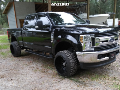 1 2019 F 250 Super Duty Ford Leveling Kit Suspension Lift 25in Anthem Off Road Equalizer Machined Black
