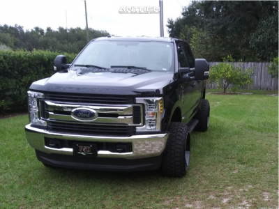 1 2019 F 250 Super Duty Ford Leveling Kit Suspension Lift 25in Anthem Off Road Equalizer Machined Black