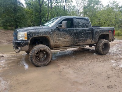 1 2011 Silverado 1500 Chevrolet Fabtech Suspension Lift 7in Body 3in Anthem Off Road Equalizer Machined Black