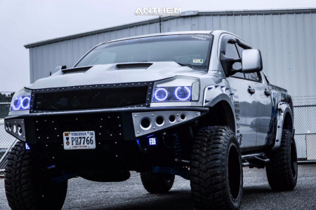 1 2006 Titan Nissan King Off Road Suspension Lift 6in Body 3in Anthem Off Road Gunner Blue