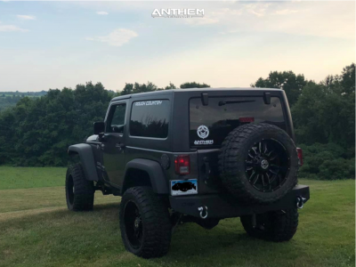 1 2016 Wrangler Jk Jeep Base Rough Country Suspension Lift 4in Anthem Off Road Equalizer Black