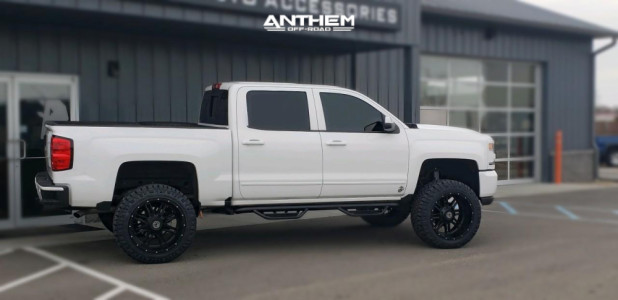 2018 Chevrolet Silverado 1500 - 22x12 -40mm - Anthem Off-Road Instigator - Suspension Lift 7" - 35" x 12.5"