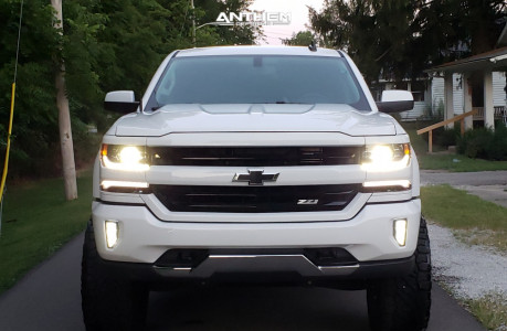1 2018 Silverado 1500 Chevrolet Rough Country Suspension Lift 7in Anthem Off Road Instigator Matte Black