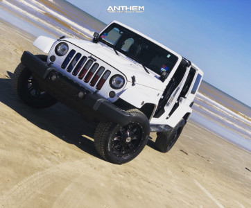 1 2018 Wrangler Jk Jeep Unlimited Sahara Rough Country Suspension Lift 25in Anthem Off Road Instigator Black