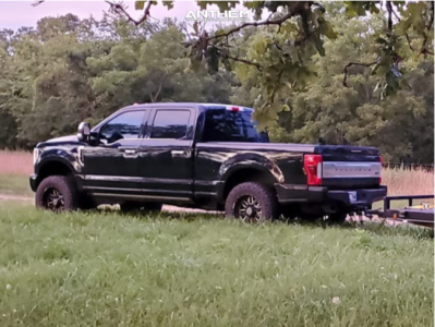 1 2017 F 250 Super Duty Ford 2 Inch Level Stock Anthem Off Road Gunner Machined Black