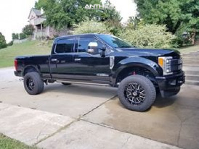 1 2017 F 250 Super Duty Ford 2 Inch Level Stock Anthem Off Road Gunner Machined Black