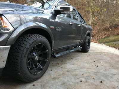 2018 Ram 1500 - 20x10 -24mm - Anthem Off-Road Defender - Stock Suspension - 33" x 12.5"