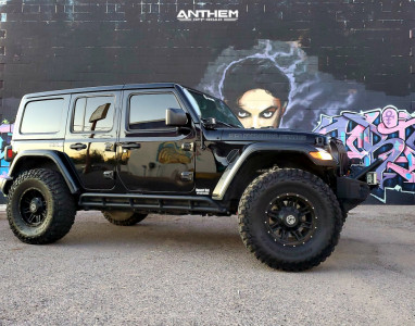 1 2018 Wrangler Jeep Unlimited Rubicon Teraflex Suspension Lift 35in Anthem Off Road Instigator Black